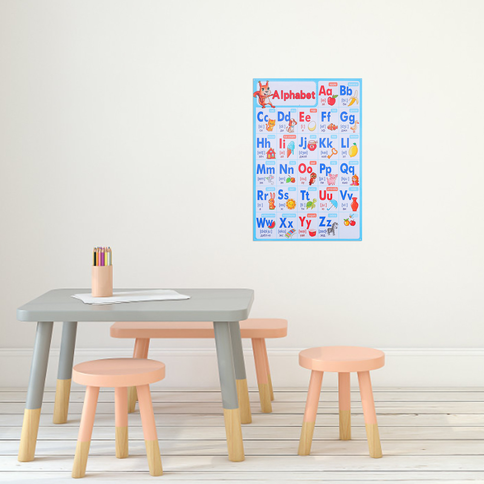 Abc Kids Early Education - Póster Abc para el aula de
