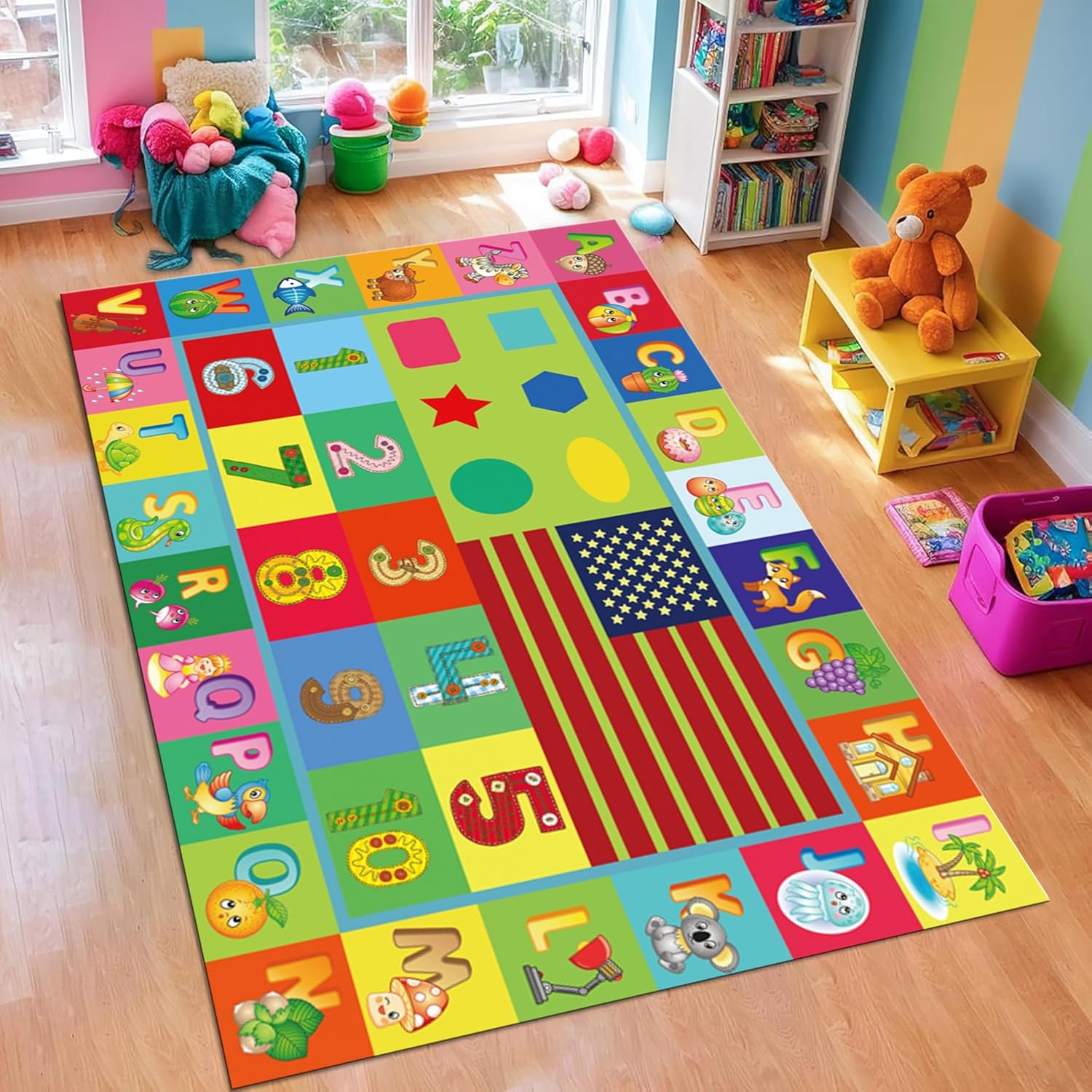 Abc Kids Early Education - Alfombra ABC para habitación de niños