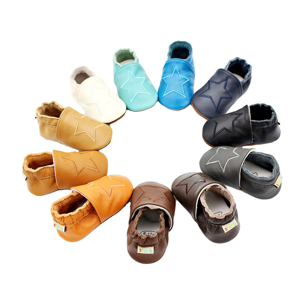 Kids Education Steps - Zapatos informales de cuero de vaca