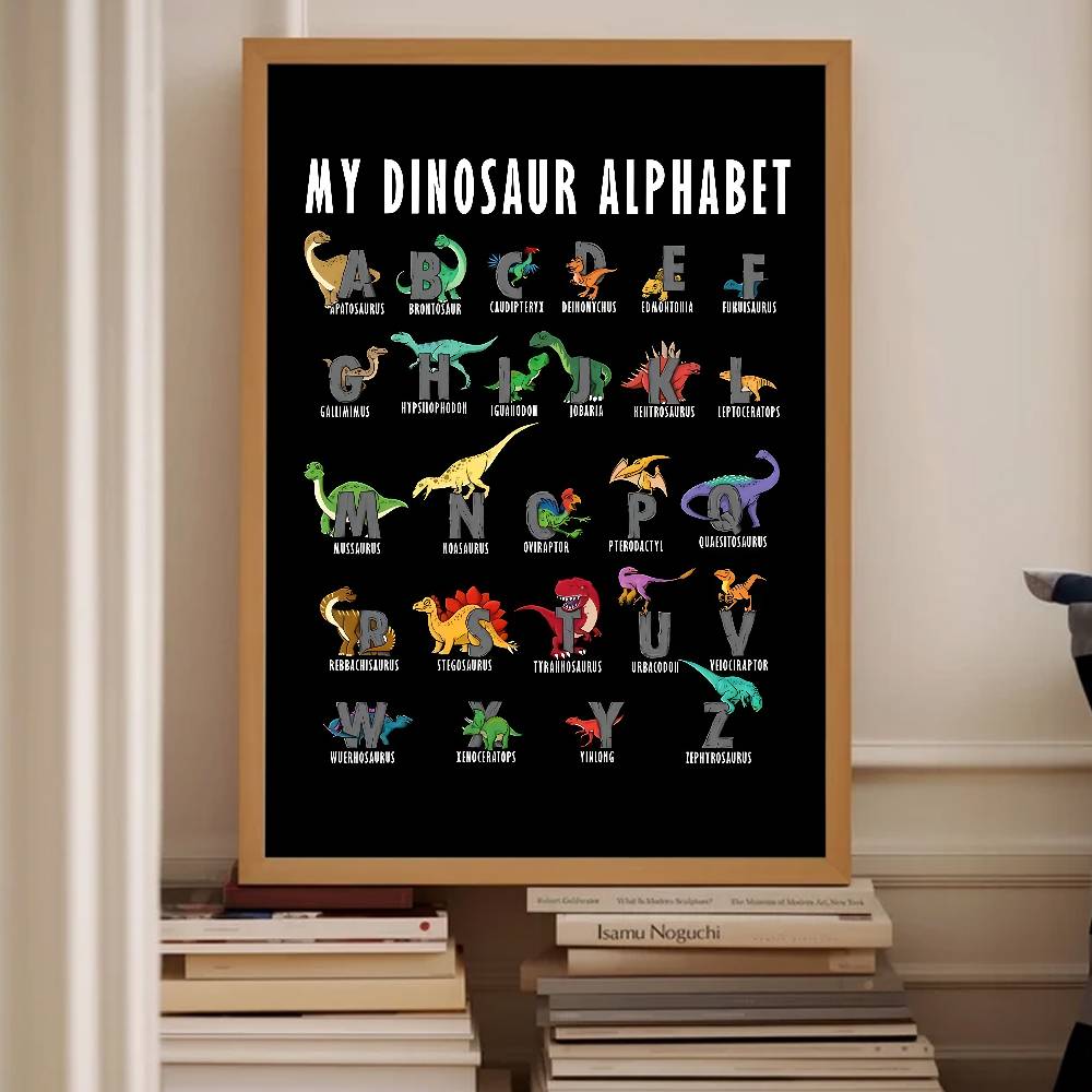 Kids Education Background - Póster de papel con alfabeto de