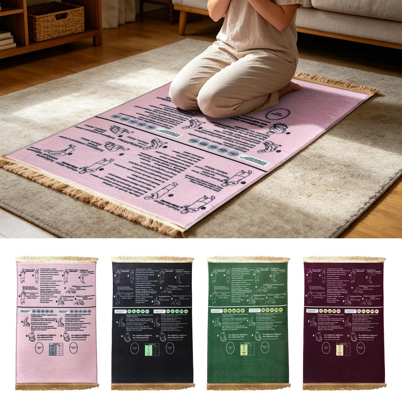 Kids Education Steps - Alfombra de Oración 50x90cm, Suave, Educativa,