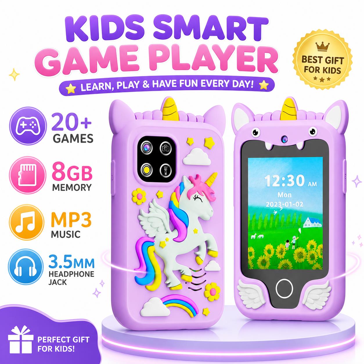 Kids Education Mobile - Juguete de Teléfono Inteligente con Cámara