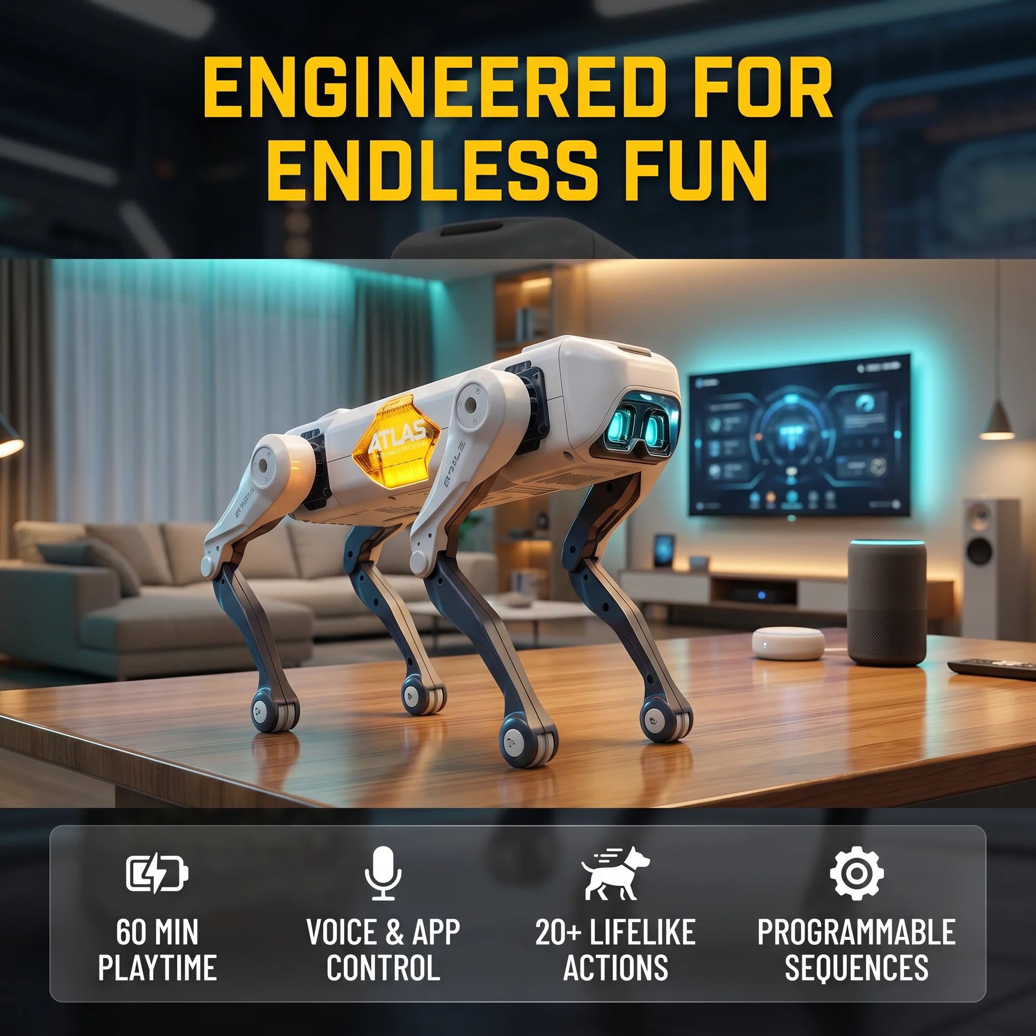 Kids Educational Resources - Perro Robot Inteligente con IA, Control