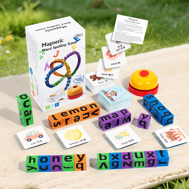 English Kids Education - Juego de Cubos Magnéticos de Ortografía