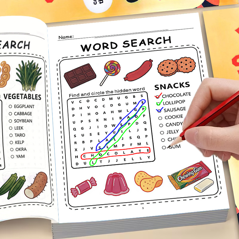 Kids Education Related - Libro de búsqueda de palabras: búsqueda
