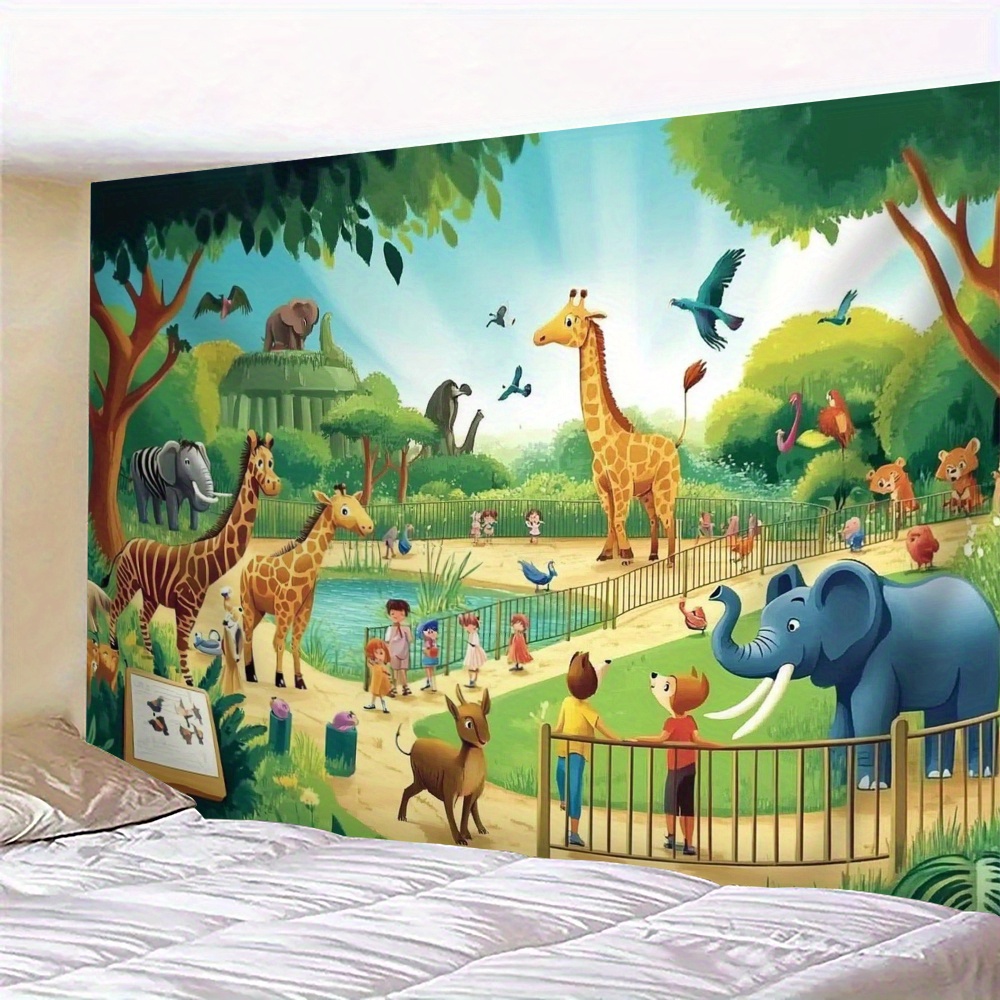Kids Education Background - Tapiz de Pared Educativo con Dibujos