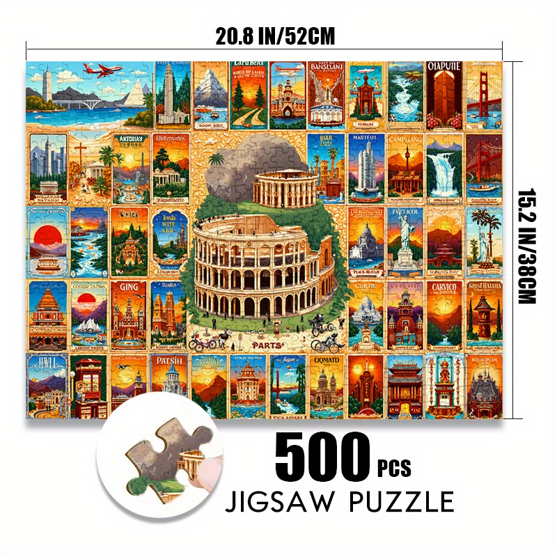 Rompecabezas de papel de 500/1 - Puzzle Map World reseña y precio
