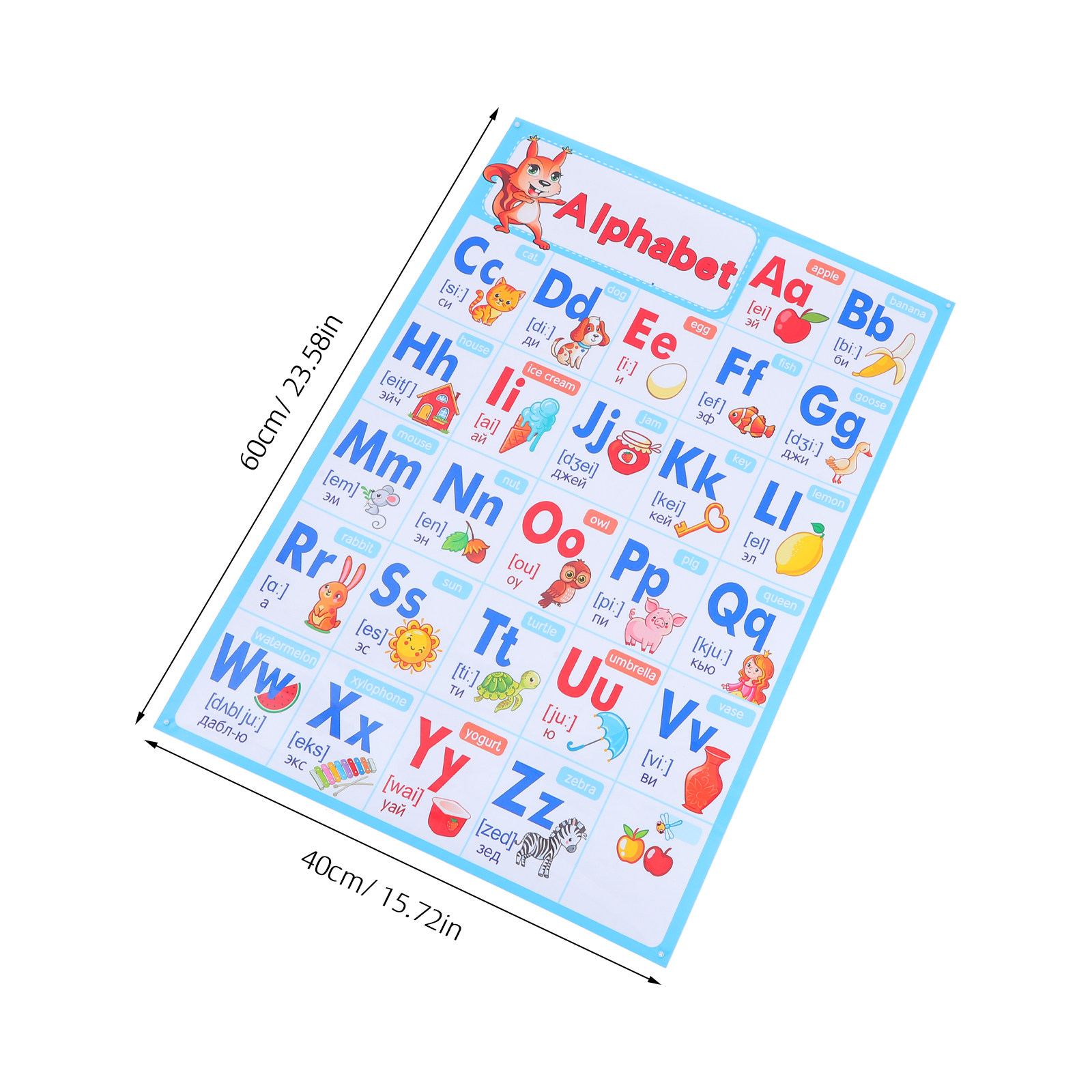 Póster Abc para el aula de pre - Abc Kids Early Education reseña y precio