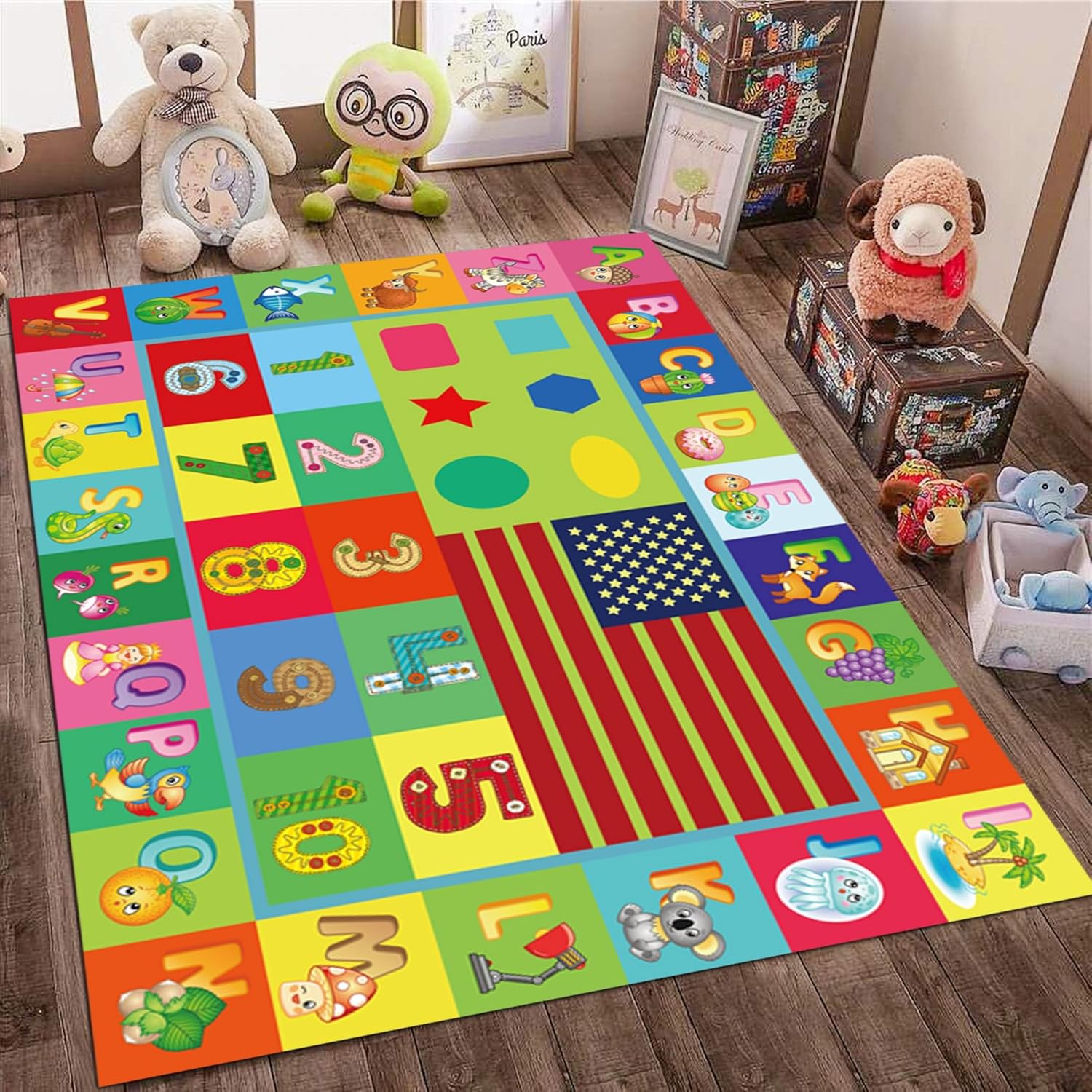 Alfombra ABC para habitación d - Abc Kids Early Education reseña y precio
