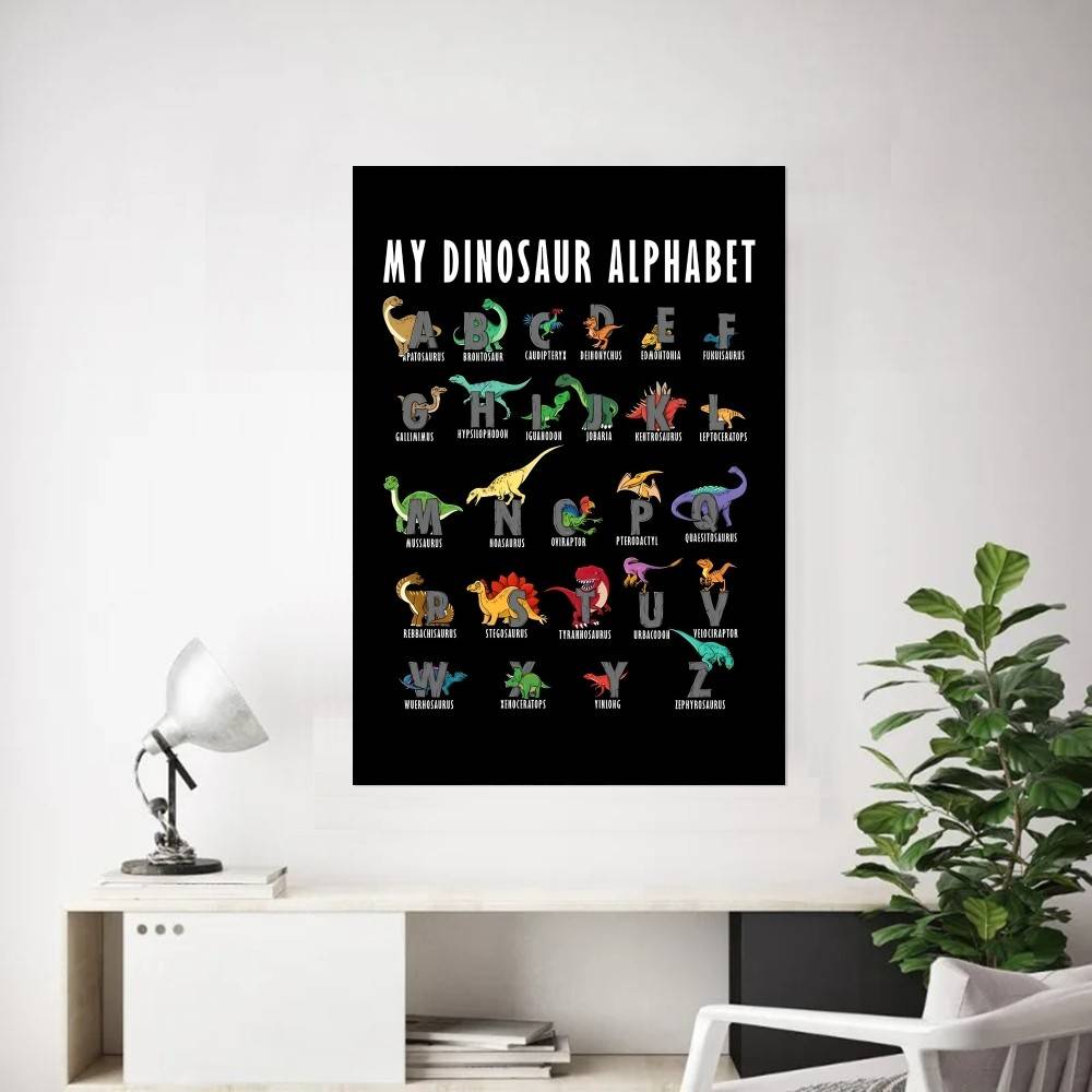 Póster de papel con alfabeto d - Kids Education Background reseña y precio