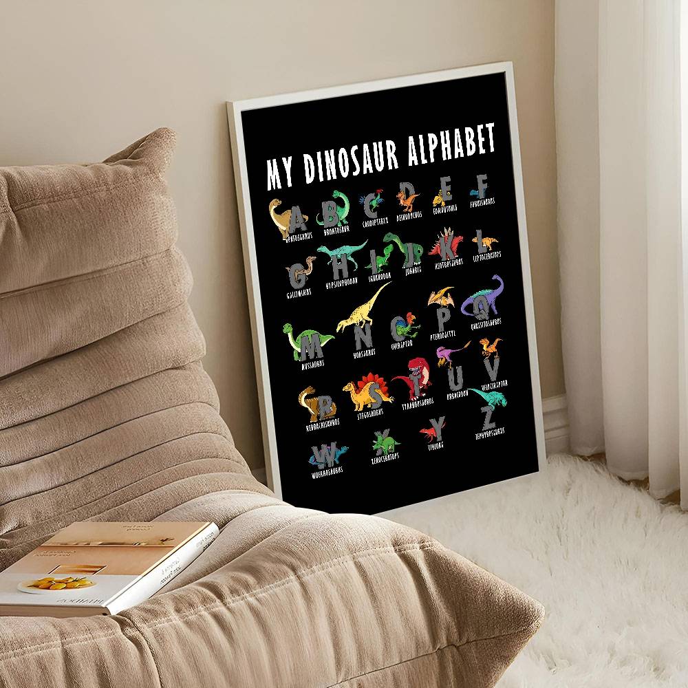 Póster de papel con alfabeto d - Kids Education Background reseña y precio