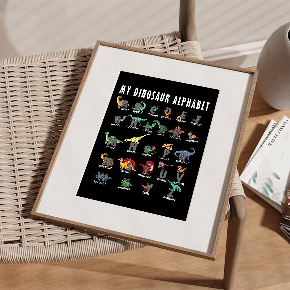 Póster de papel con alfabeto d - Kids Education Background reseña y precio
