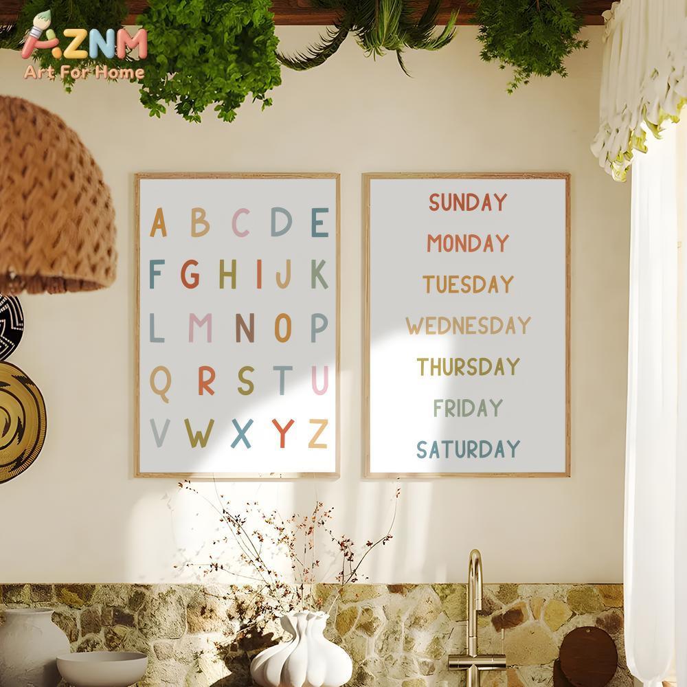 AZNM - Lienzo educativo con nú - Kids Education Learning reseña y precio