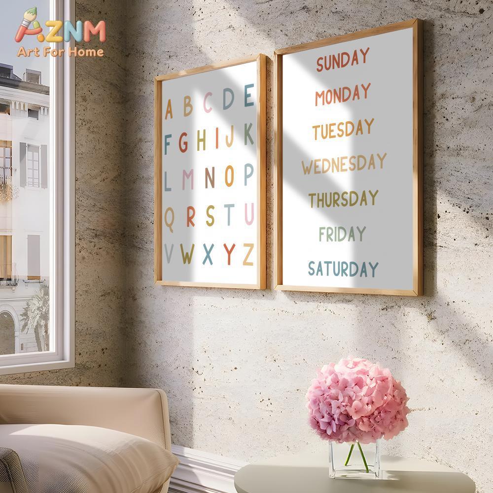 AZNM - Lienzo educativo con nú - Kids Education Learning reseña y precio