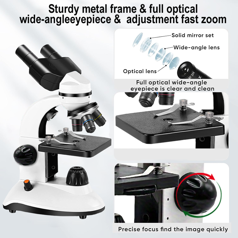 Microscopio Binocular, LED de  - Education Kids Definition reseña y precio