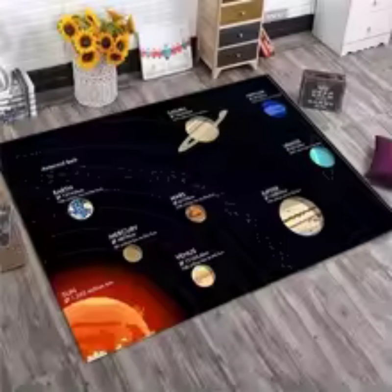 Alfombra de Fieltro Grande con - Kids Education Background reseña y precio