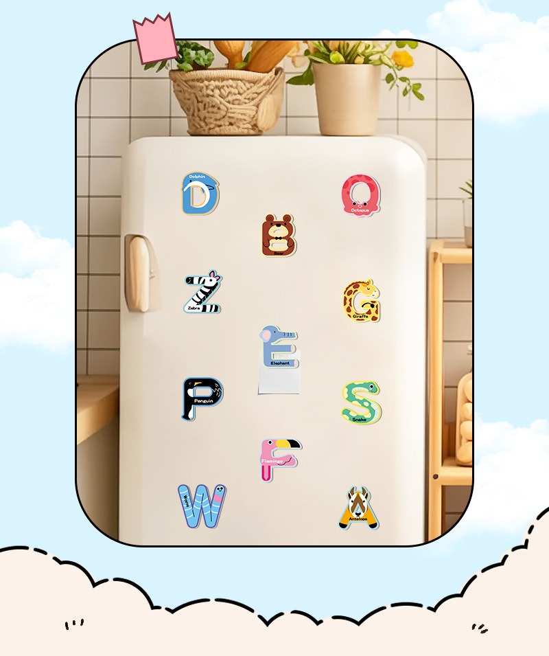 52 pegatinas magnéticas del al - Abc Kids Early Education reseña y precio