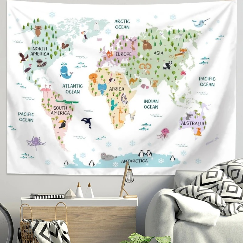 Tapiz de Pared de Poliéster co - Kids Education Background reseña y precio