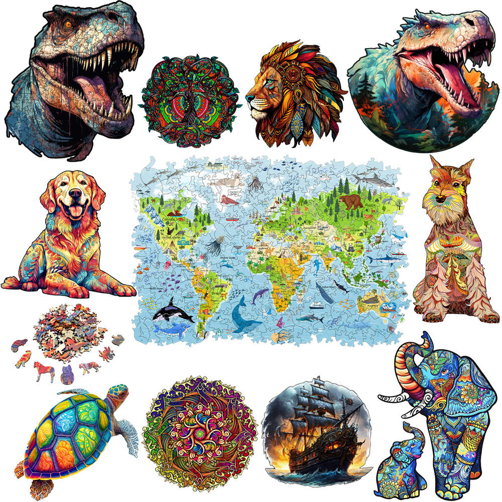 Rompecabezas de madera DIY par - Puzzle Map World reseña y precio