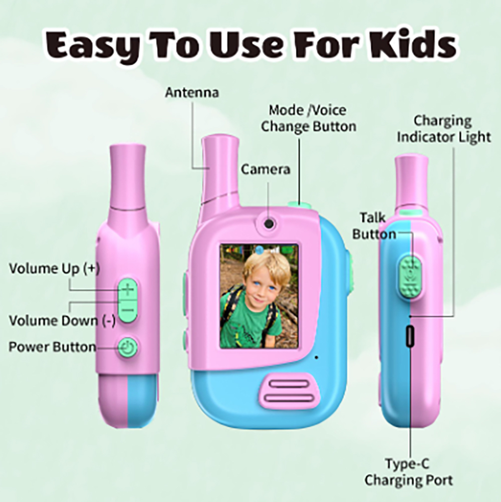 Paquete de 2 Walkie Talkies Re - Kids Educational Videos reseña y precio